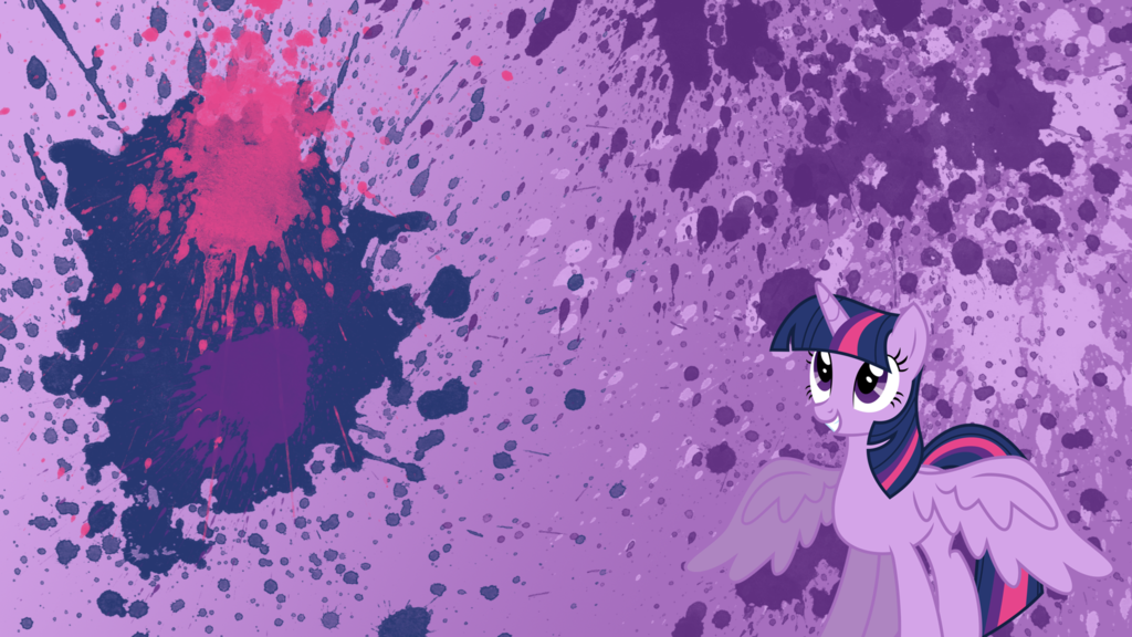 Princess Twilight Sparkle Splatter Wallpaper By Brightrai On