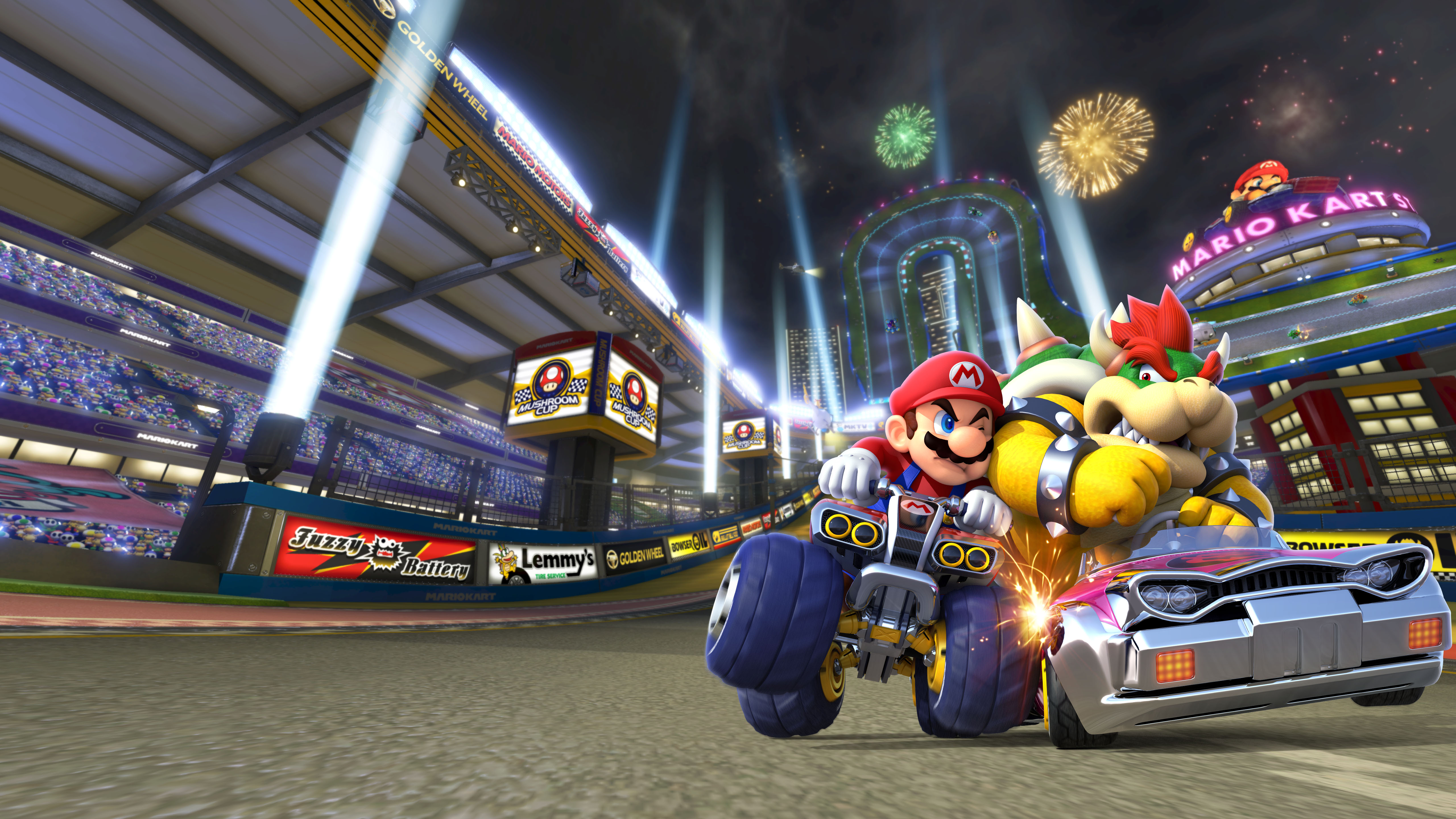 Mario Kart 5k Retina Ultra HD Wallpaper Background Image