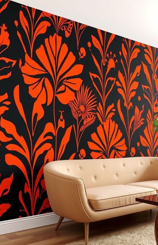 Orange And Black Wallpaper