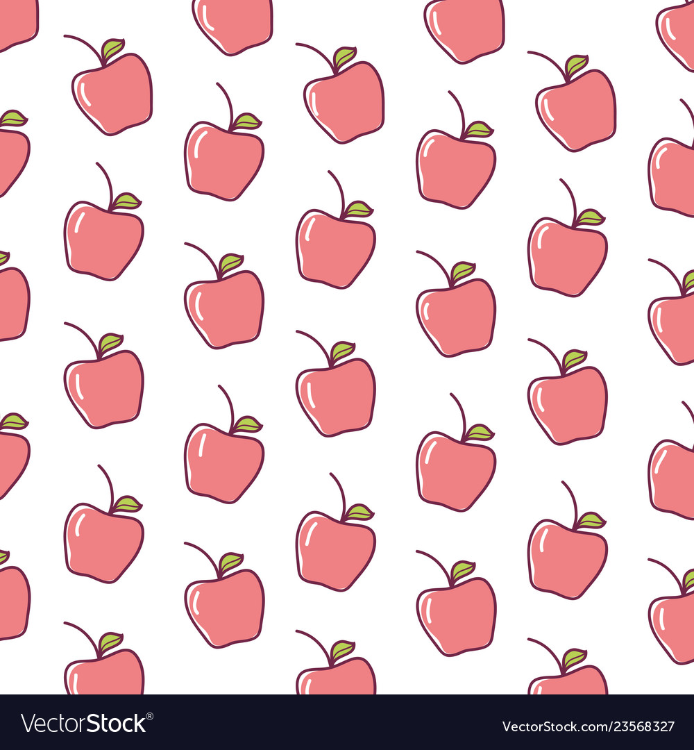 Apples Fruits Background Royalty Vector Image