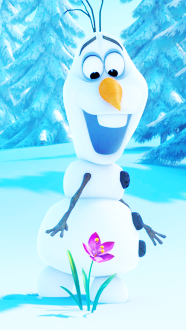 Frozen Olaf iPhone wallpaper 640x1136
