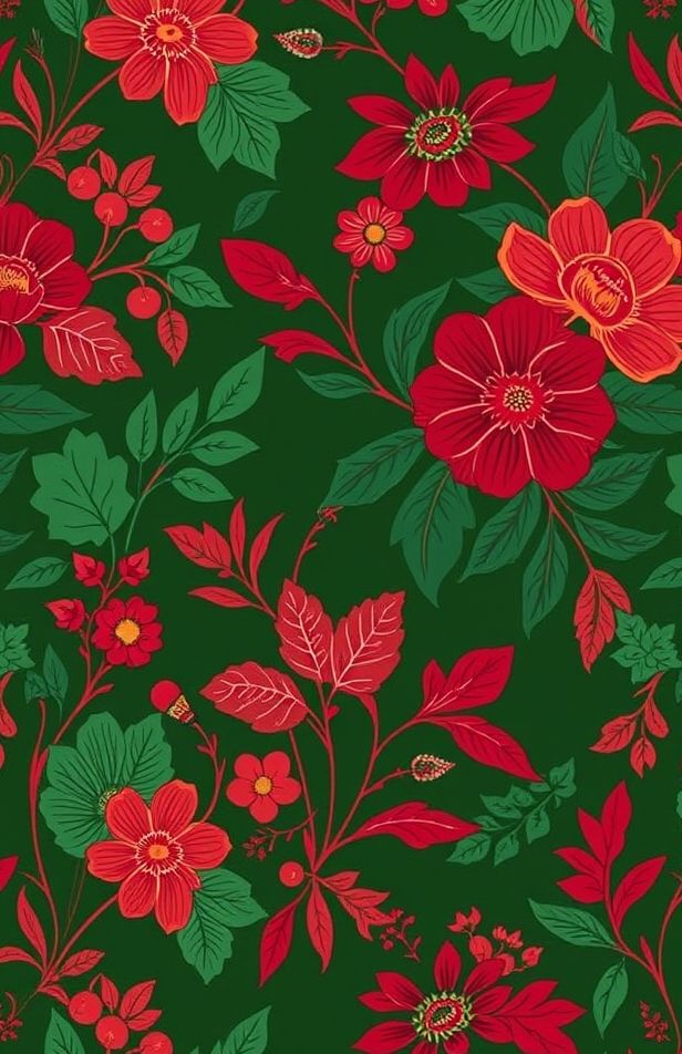 Red And Green Wallpaper