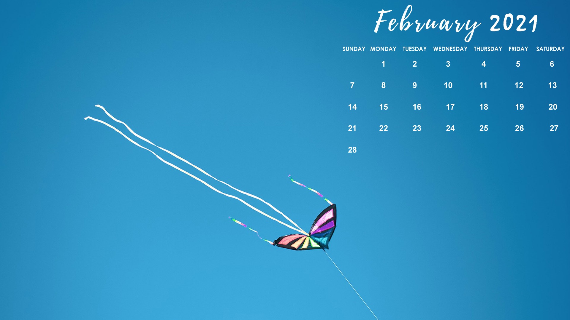 February Calendar Wallpaper Desktop Laptop Puter Background