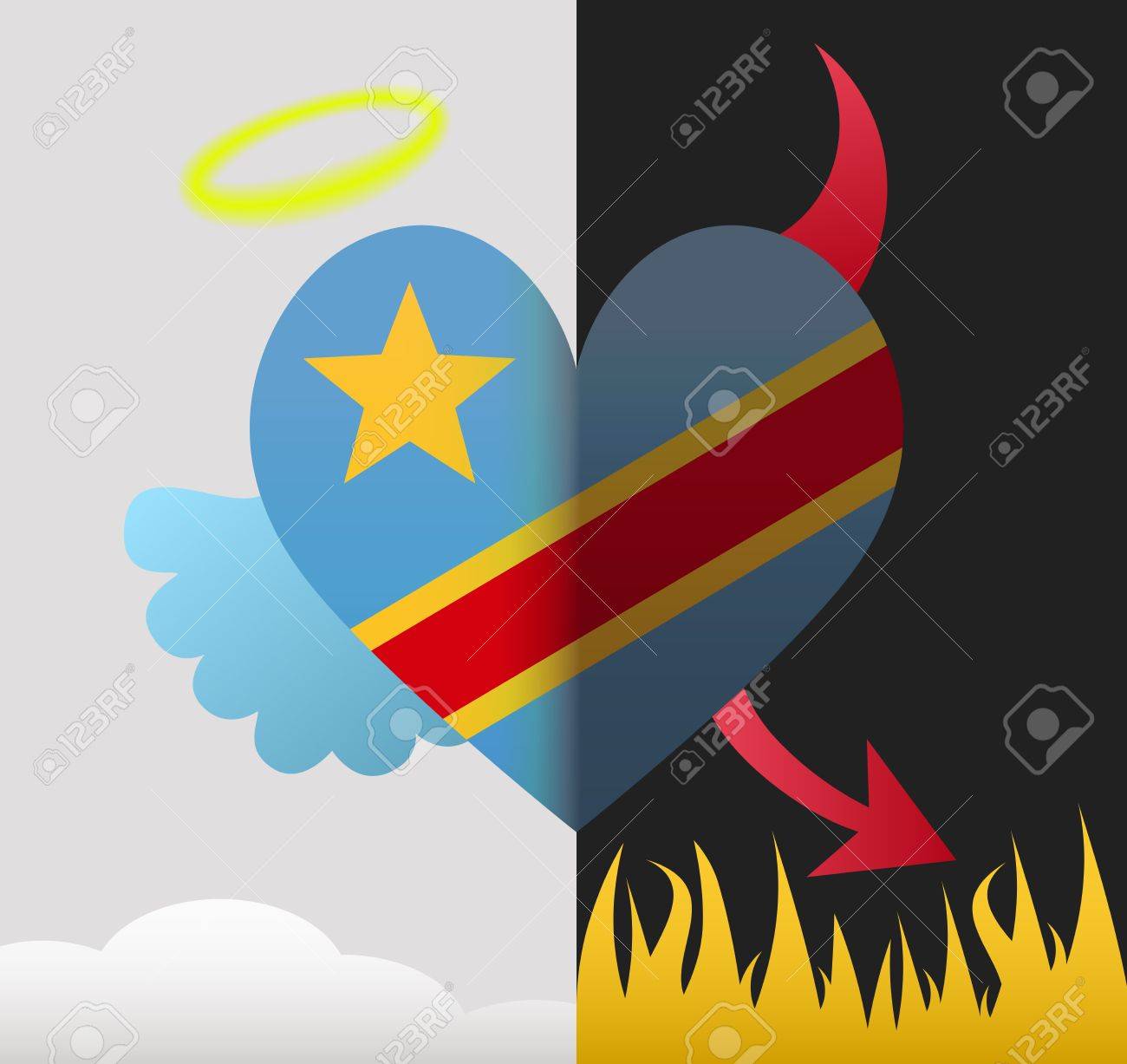 Democratic Republic Of The Congo Background A Heart Half Demon