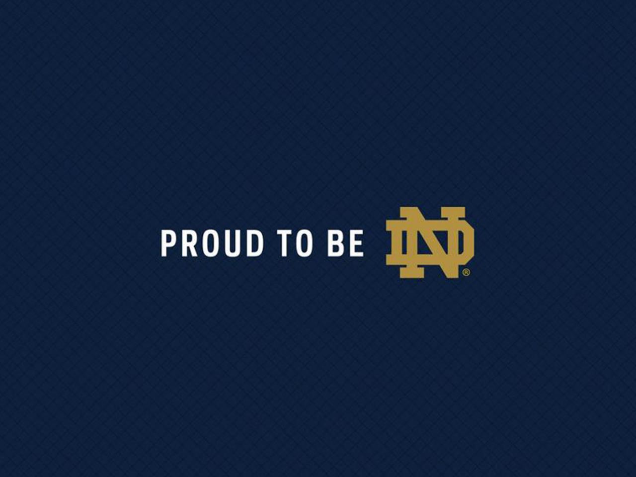 Notre Dame Football Logo Proud To Be Nd Wallpaper For