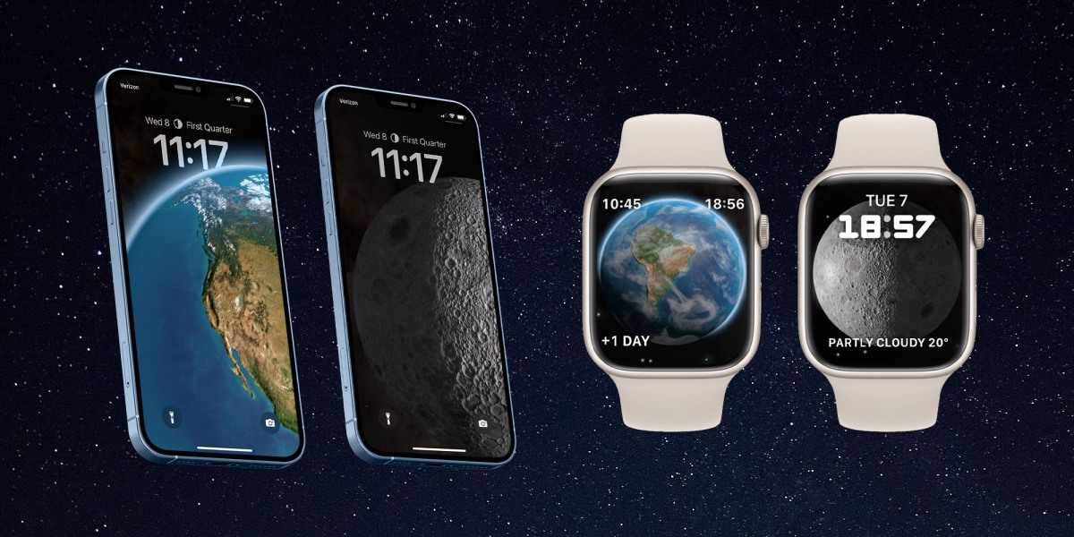 iOS 16 and watchOS 9 have awesome new space wallpapers