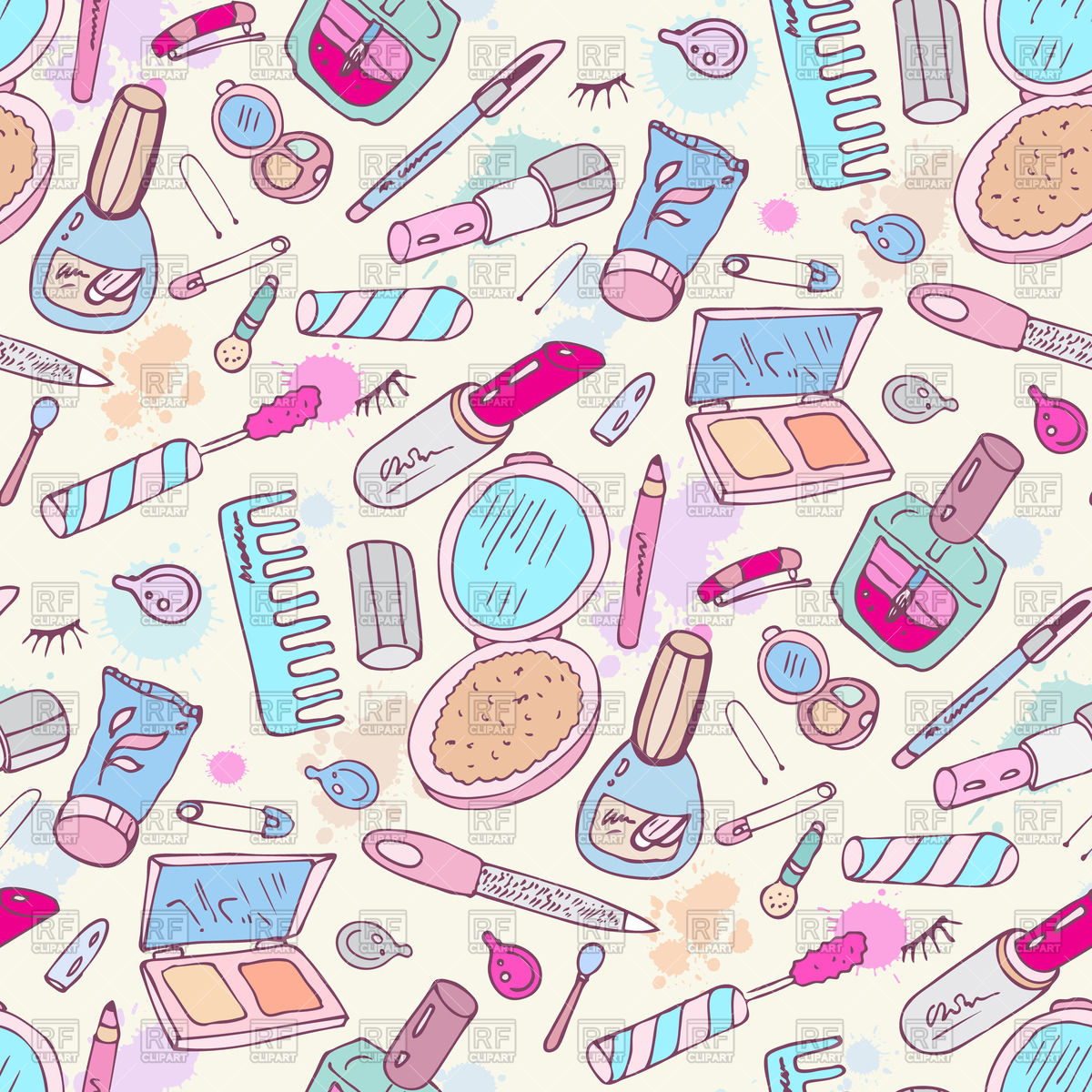 Cosmetics Seamless Background Vector Image Of Background