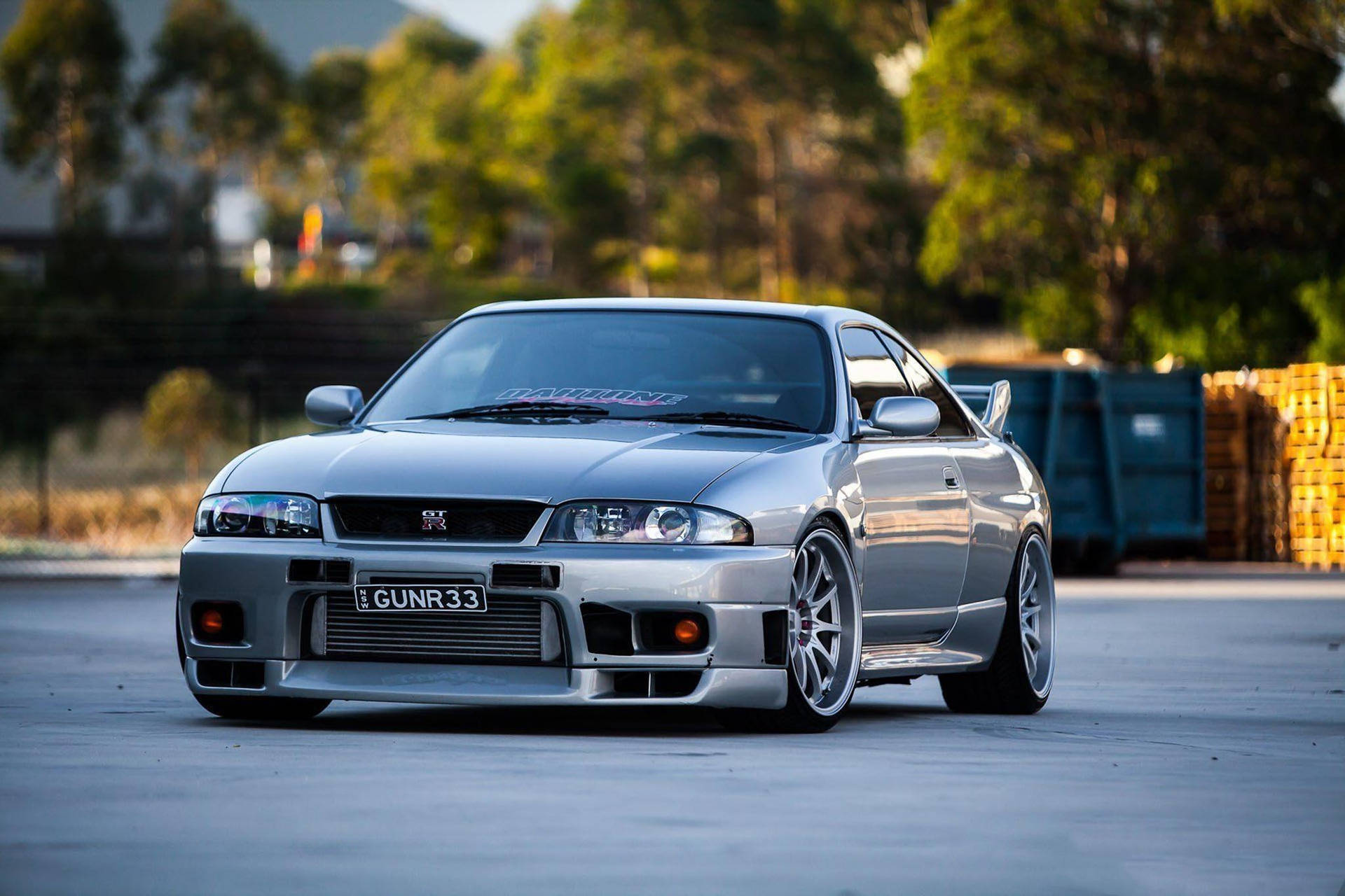 Pale Blue Nissan Skyline Gtr R33 Si6vjoh61lt9cc7u Wallpaper