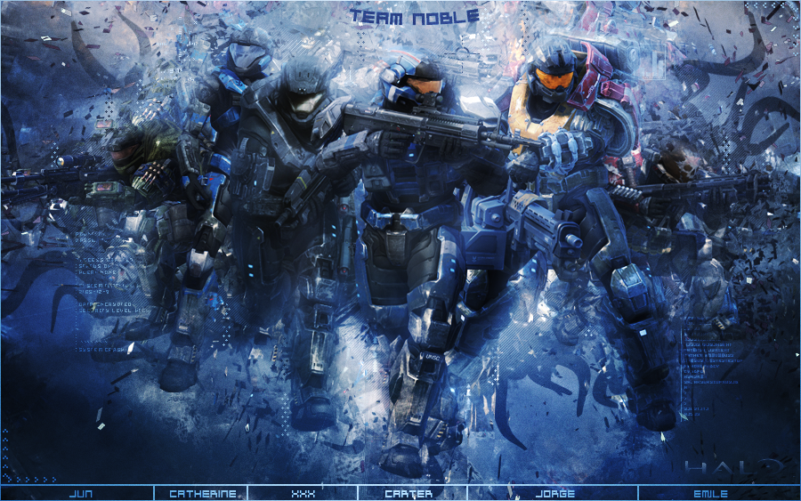 Halo Reach Team Noble By Gekko3309
