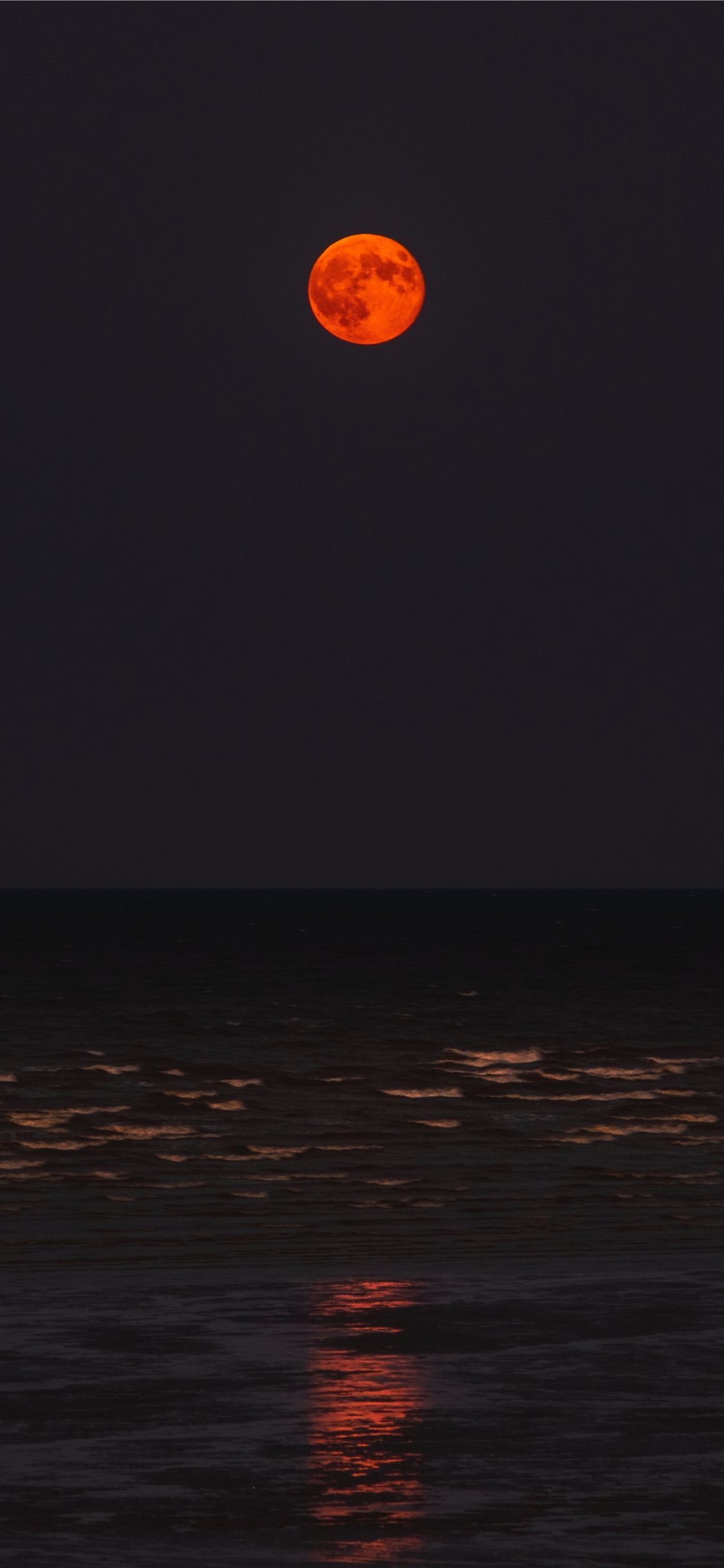 Orange iPhone X Wallpaper