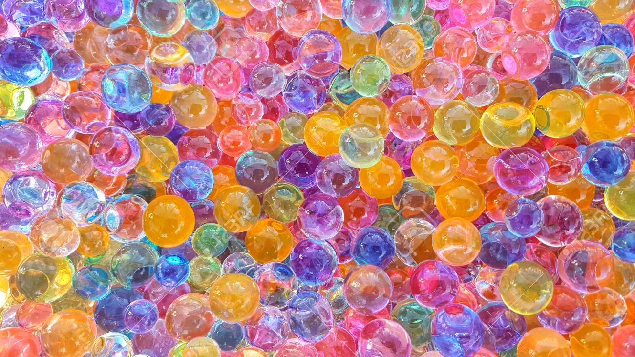 Many Round Marble Colorful Background Mix Colours