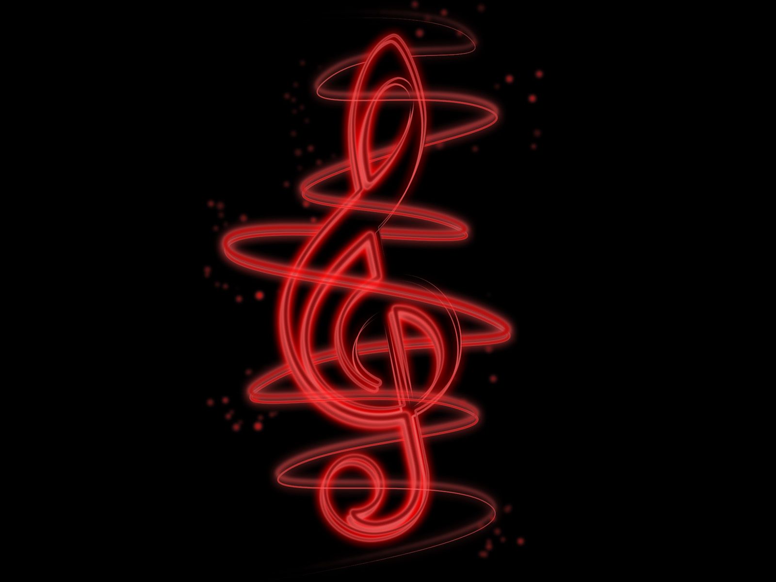 Wallpaper Treble Clef Red And Black