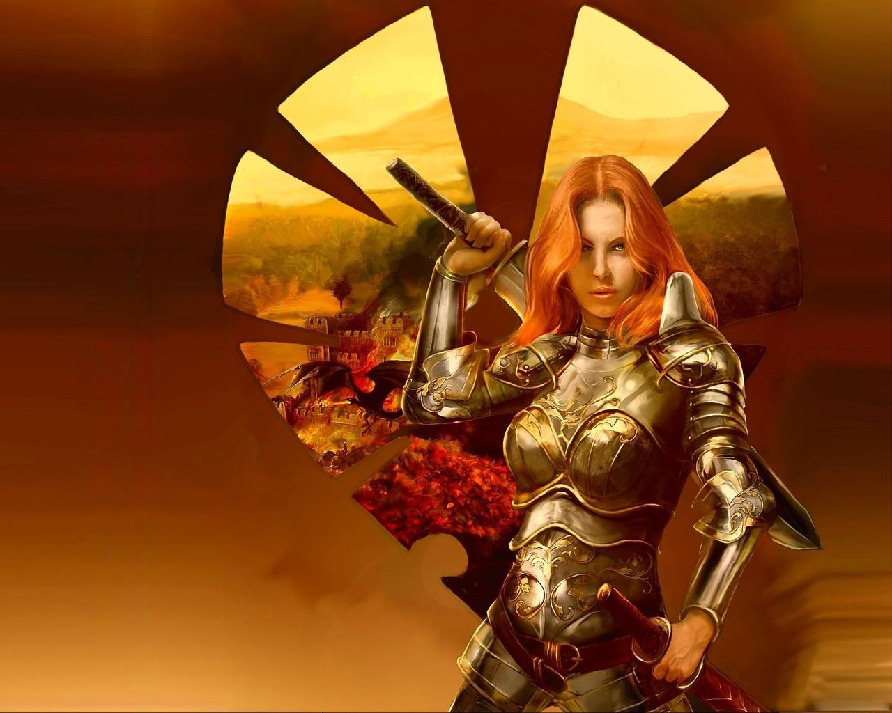 Women Warrior Puter Wallpaper Desktop Background