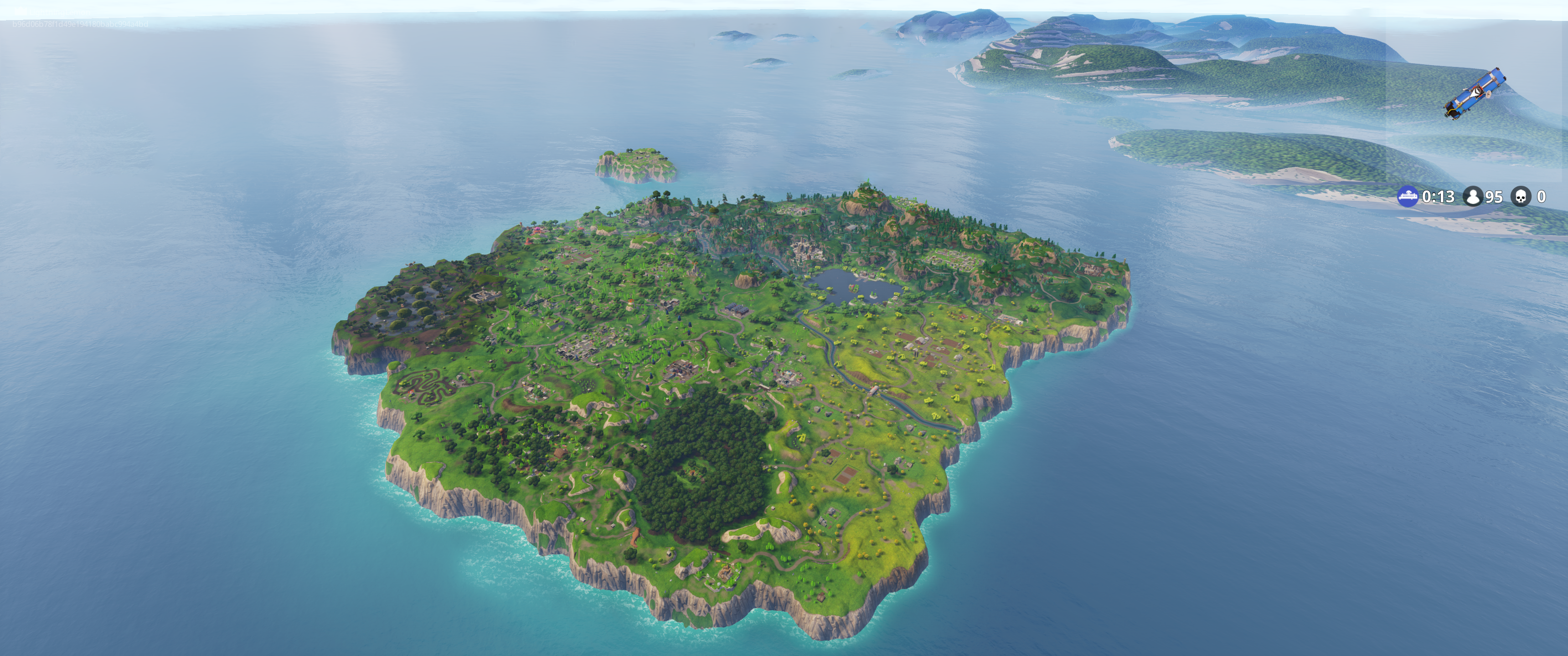 A Bug Gave Me This Nice Wallpaper Of The Map Fortnitebr