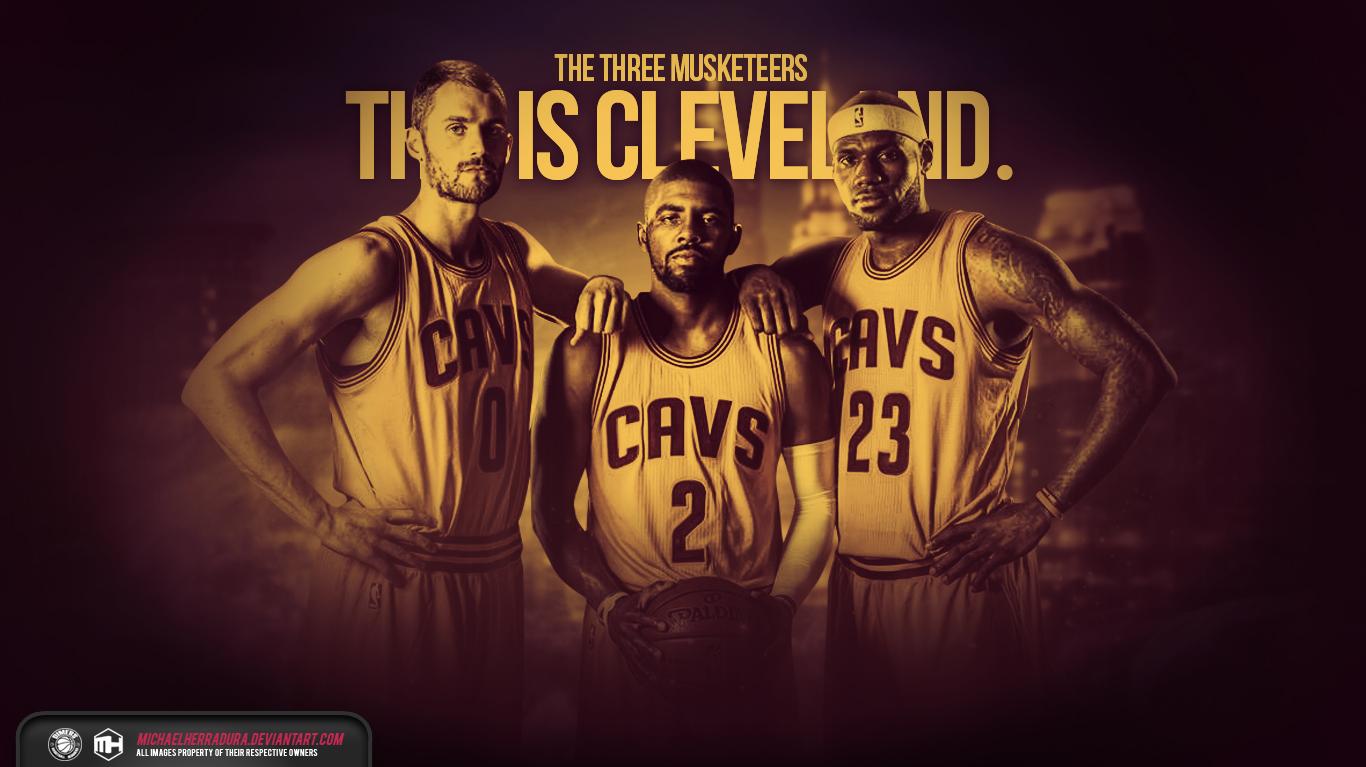 Cleveland Cavaliers The Three Musketeers Wallpaper By