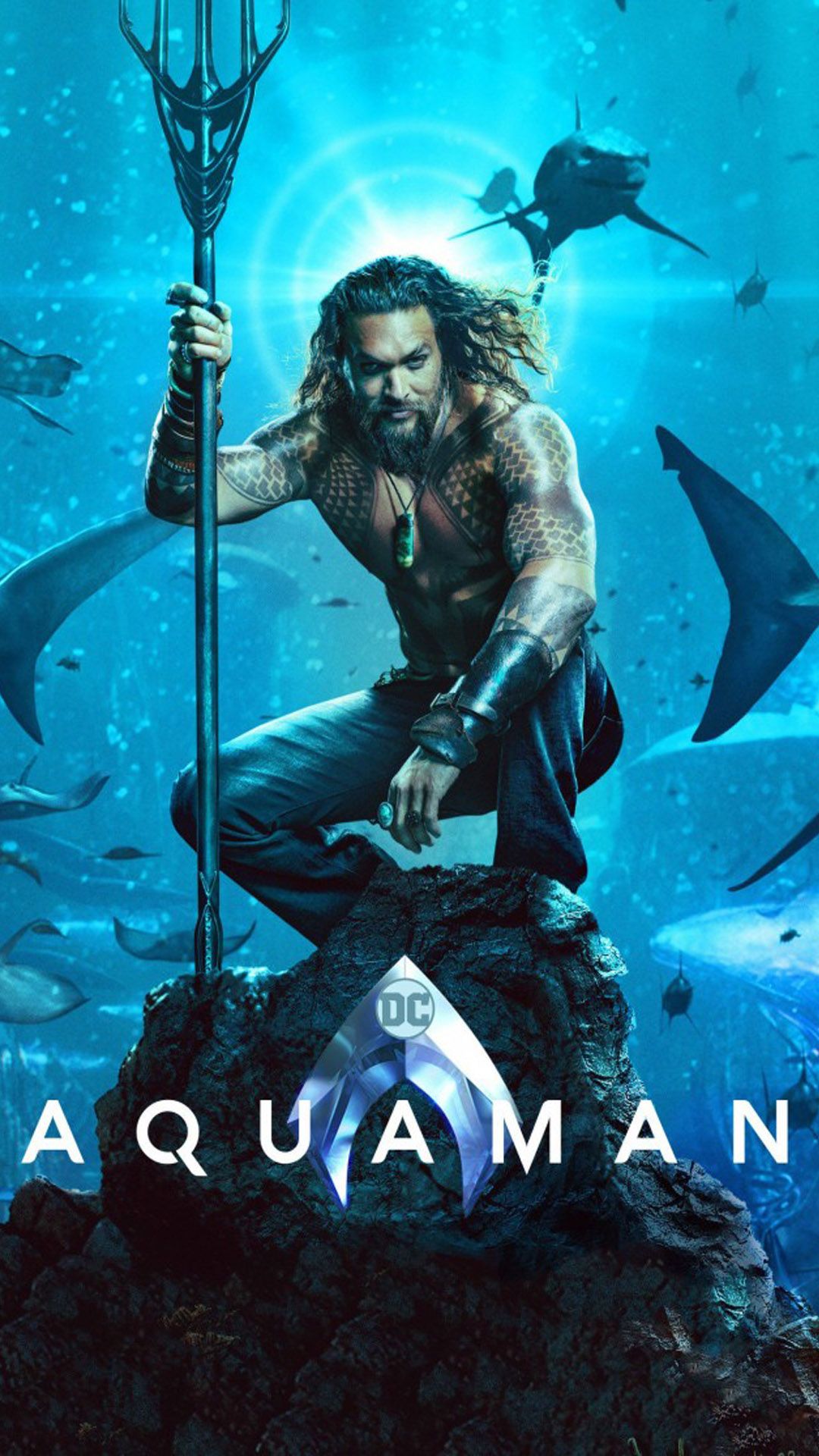 Jason Momoa In Aquaman Movie Wallpaper