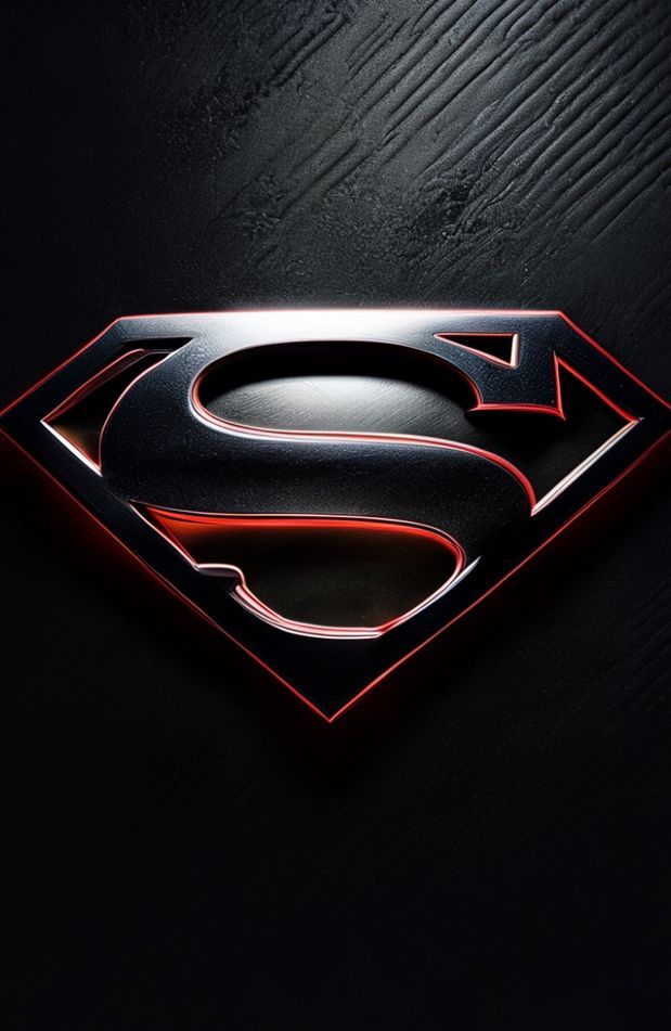 Black Superman Logo Wallpaper