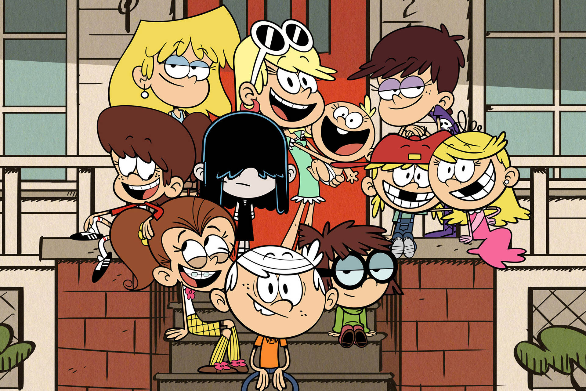 Loud House Family Cartoon Network Characters Wallpaper