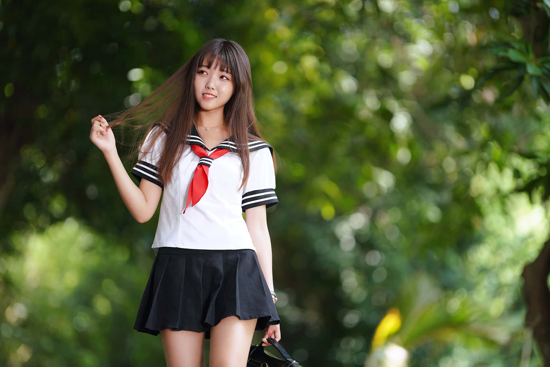Japanese School Girl Wallpaper