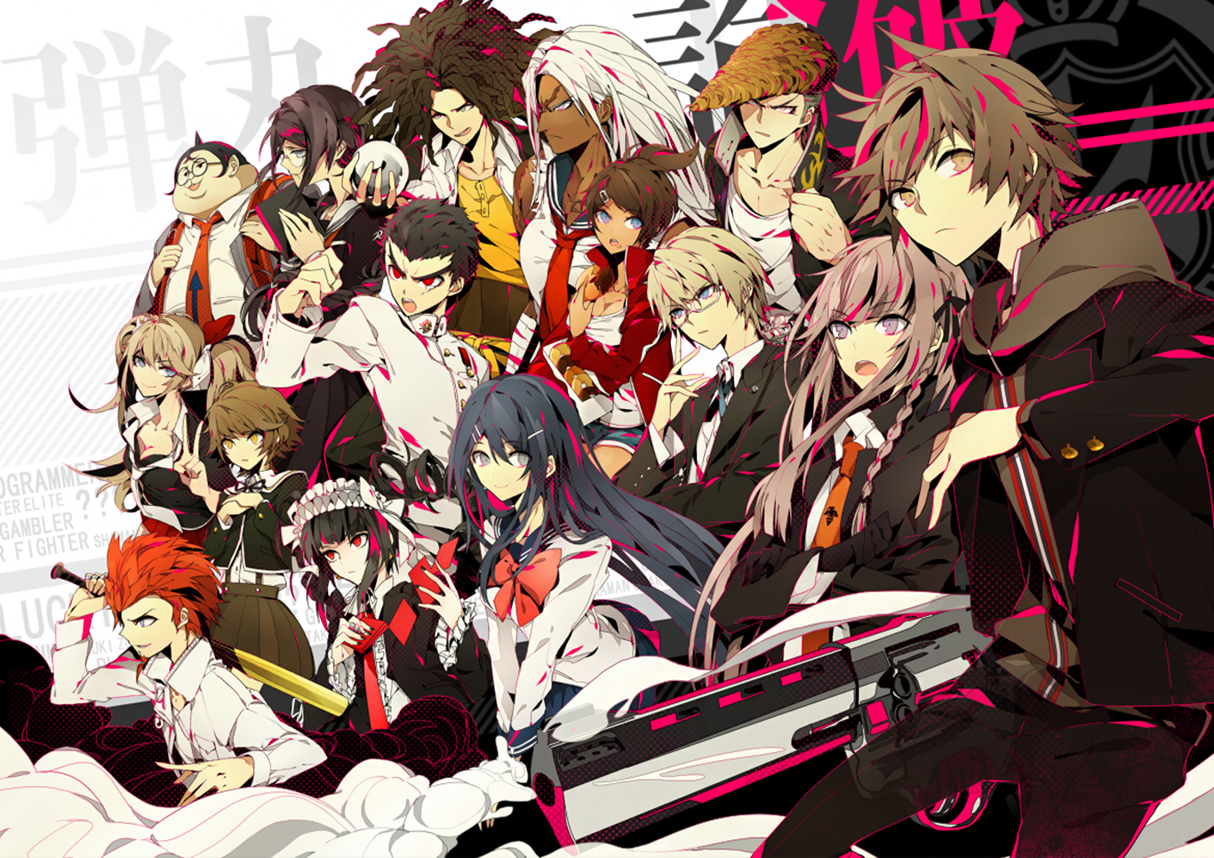 Vibrant Danganronpa Anime HD Wallpaper