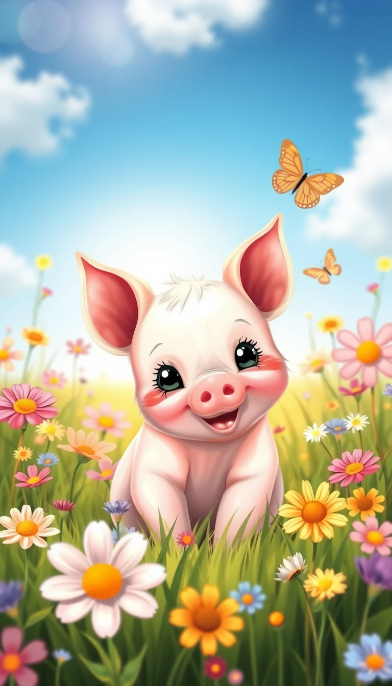 Cute Piglet Wallpaper