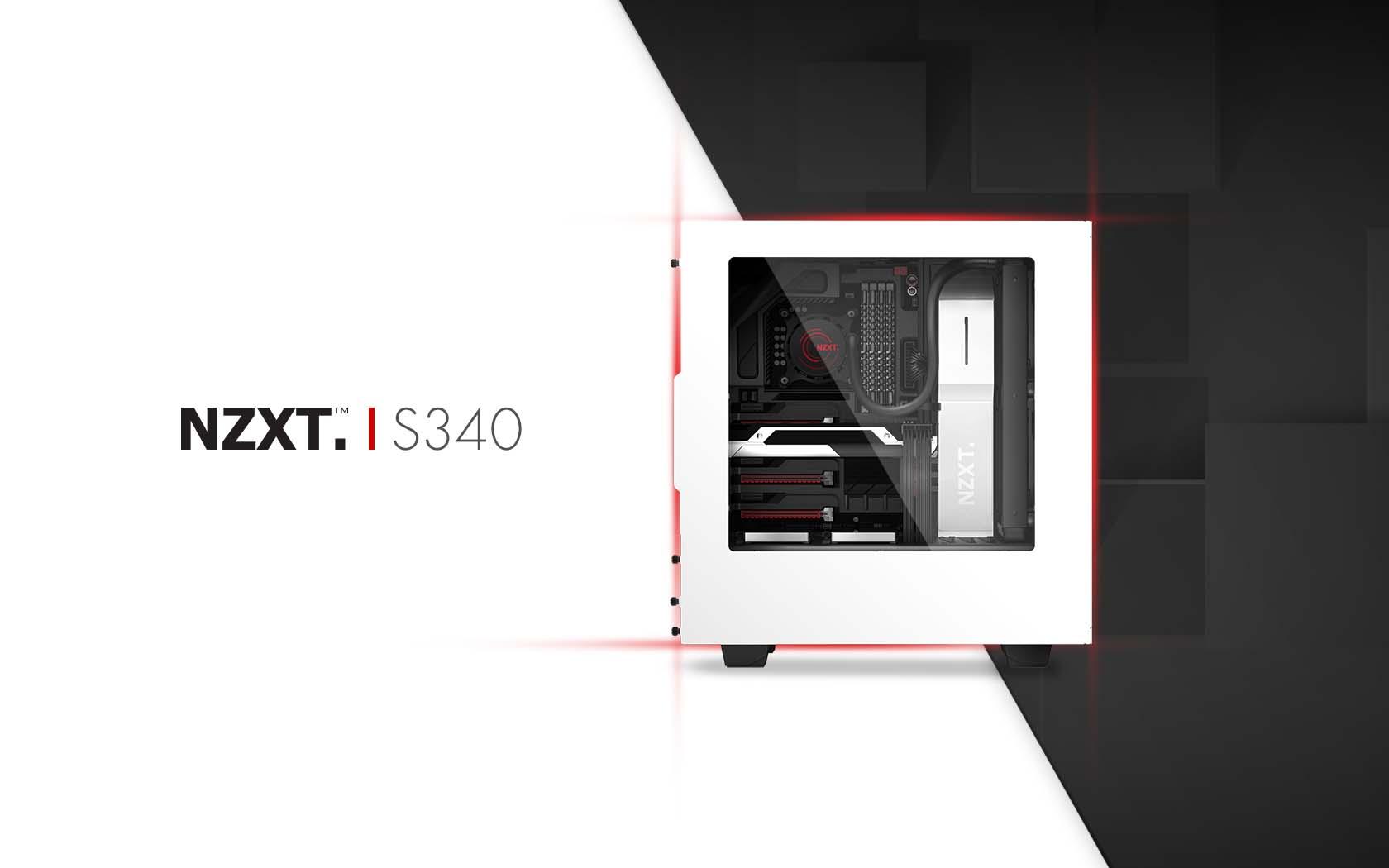 S340 White Pc Gaming Case Puter Nzxt