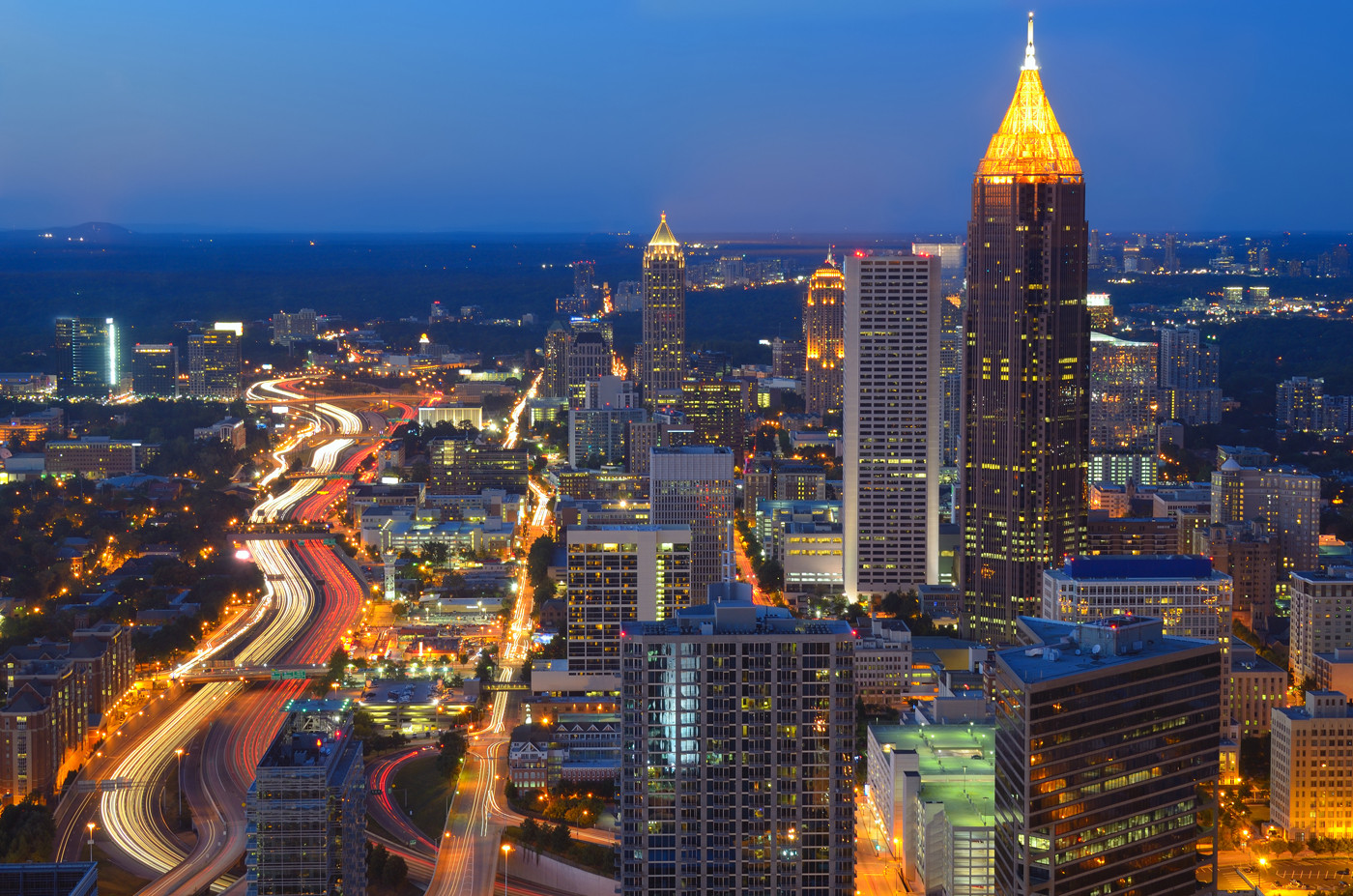 Atlanta City Skyline HD Wallpaper And
