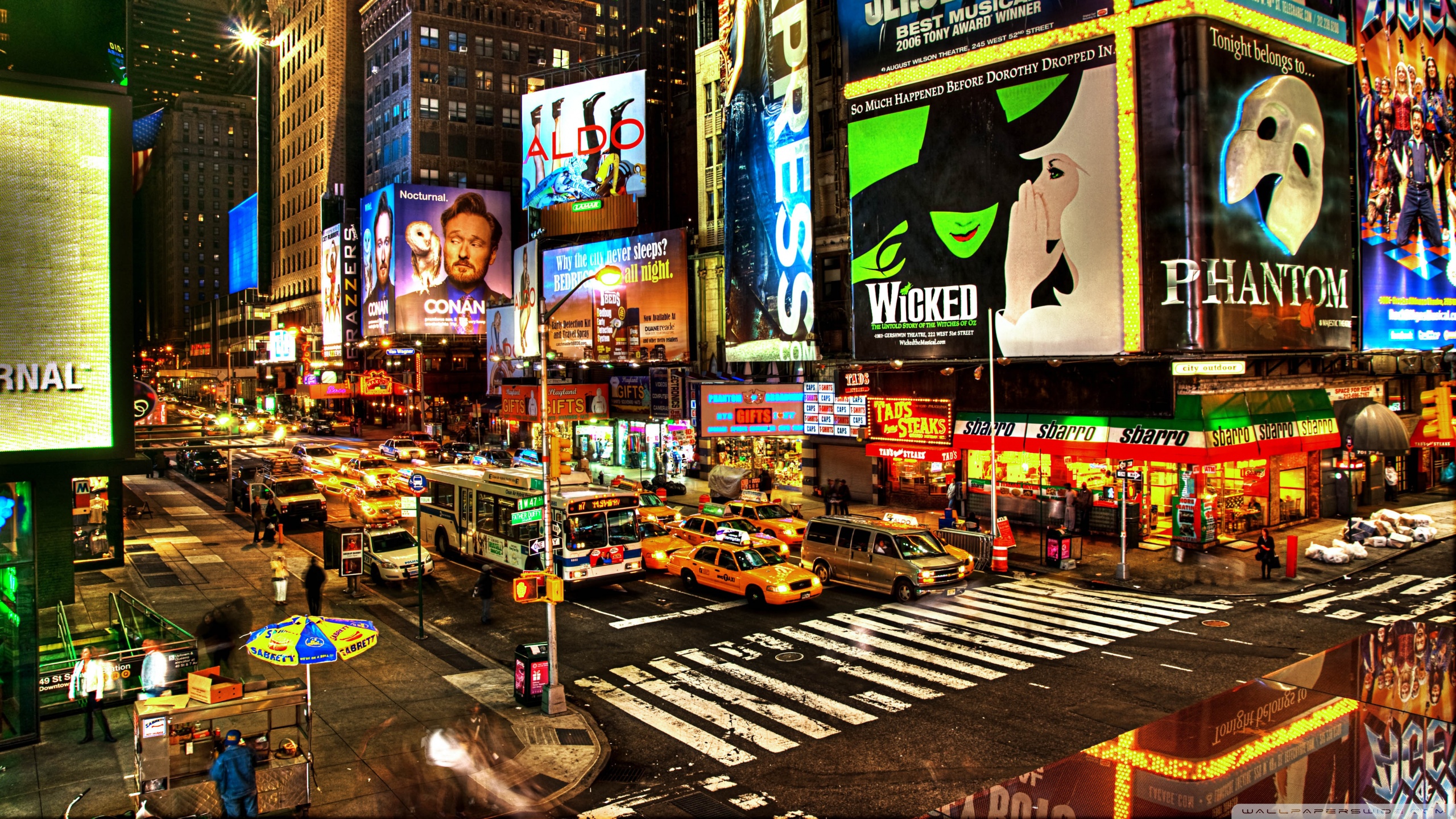 Street Advertising In New York 4k HD Desktop Wallpaper For
