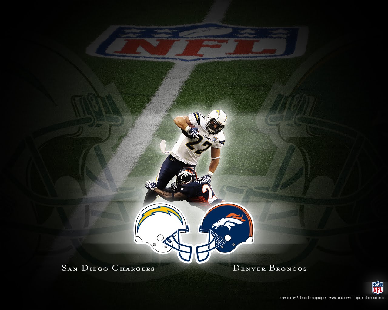Arkane Nfl Wallpaper Battle Chargers Vs Broncos