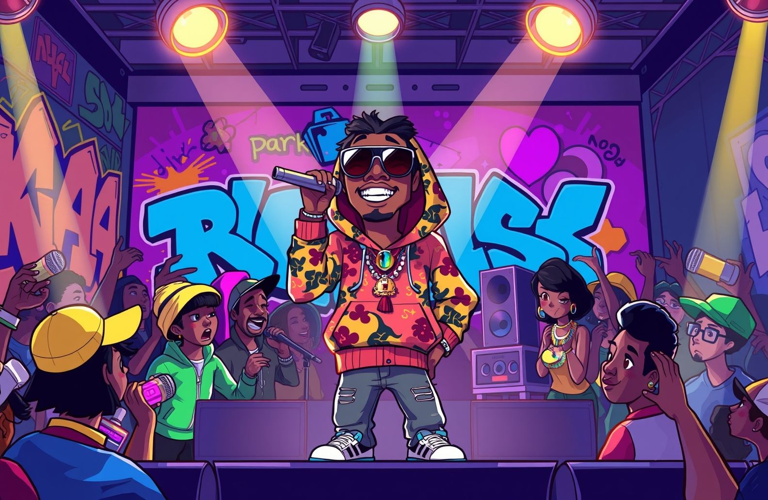 Rapper Cartoons Wallpaper