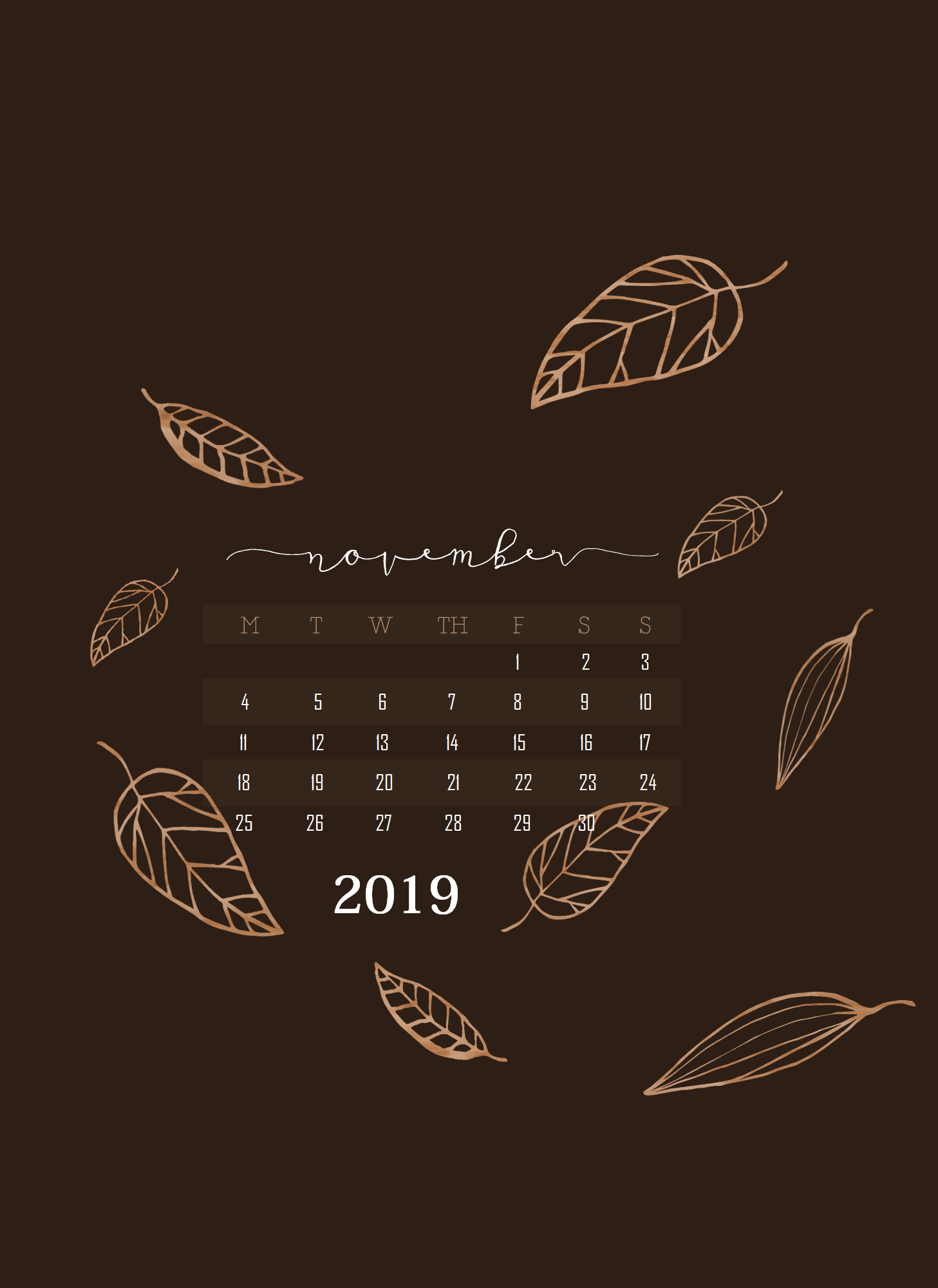 November iPhone Wallpaper