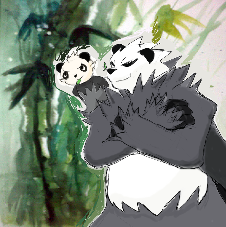 Pangoro And Pancham By Roblee96