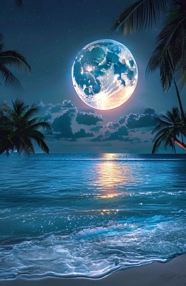 Beach Moon Wallpaper