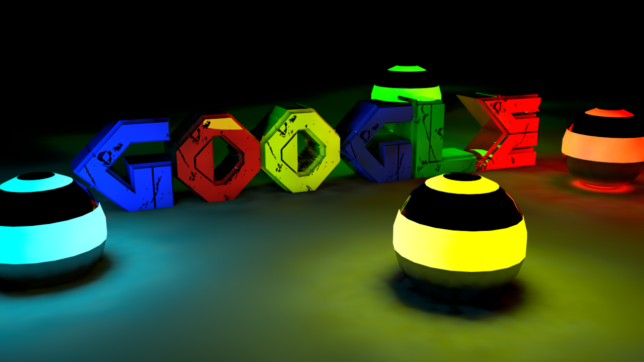 3d Google Colourful Cool HD Wallpaper