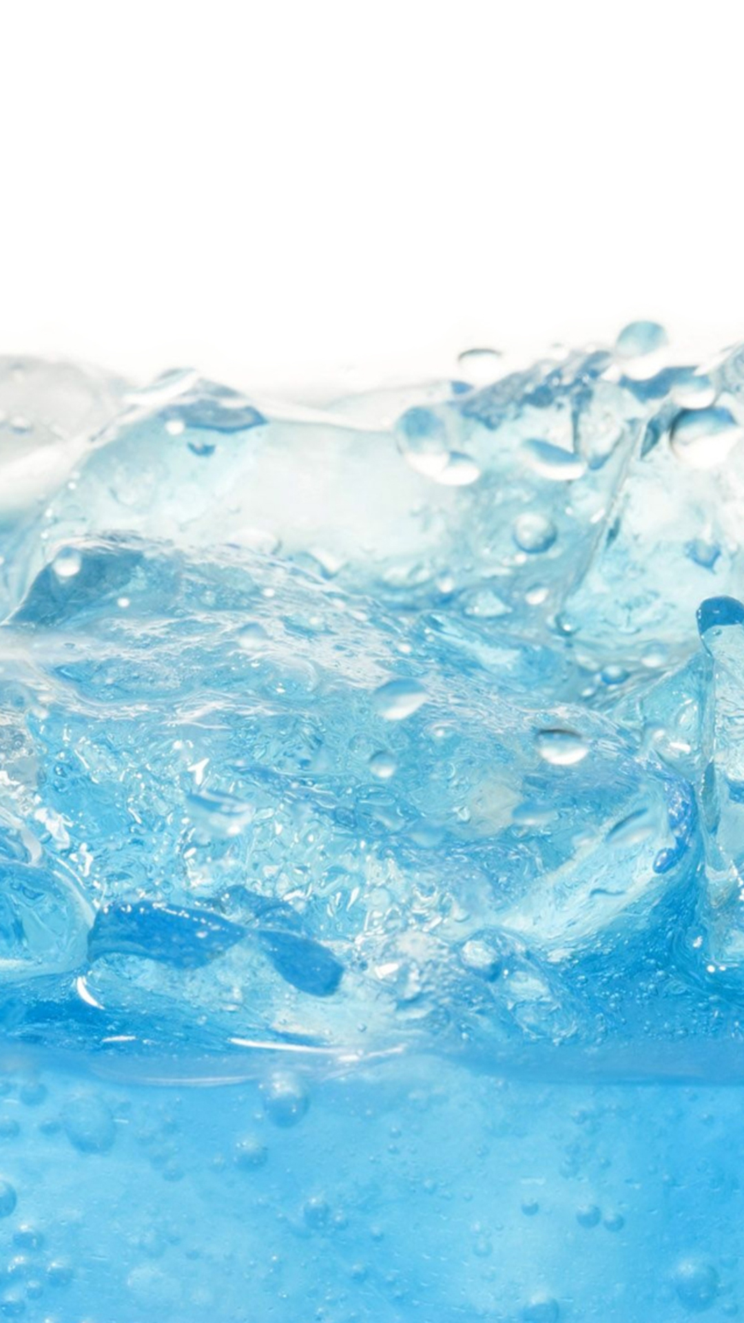 Crystal Bubble Water Splash Background iPhone Wallpaper
