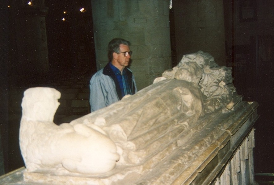 Tomb Of King Athelstan Inside Malmesbury Abbey Wiltshire