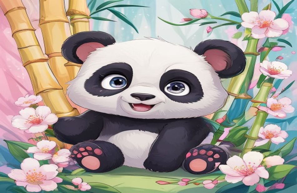 Cute Anime Panda Wallpaper