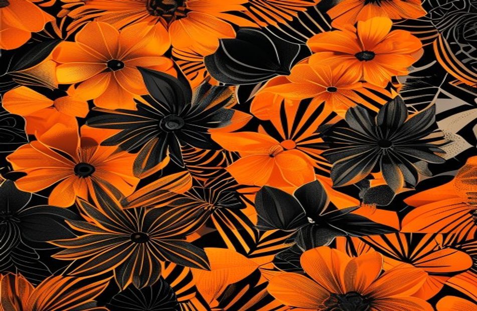 Orange And Black Wallpaper