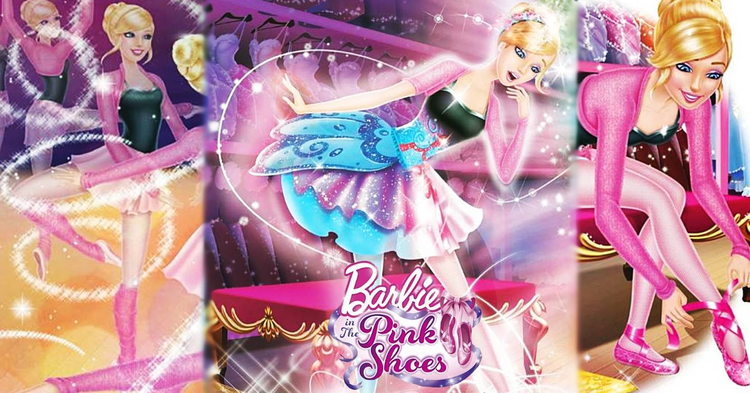 Pink Shoes Barbie Dolls Wallpaper