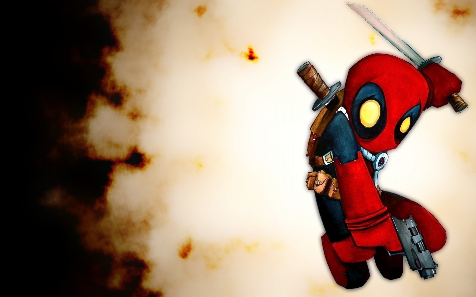 Chibi Deadpool wallpaper for all of you ^ ^ 1920x1200