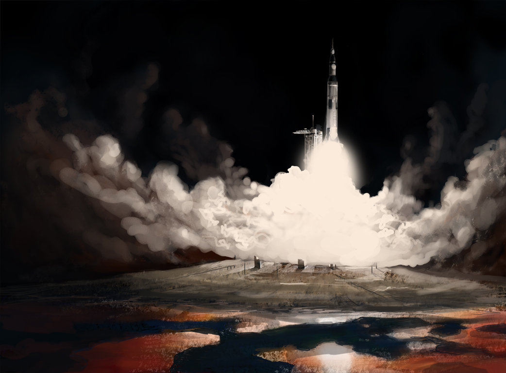 Saturn V Launch By Luftwaffles