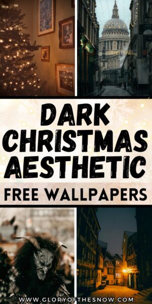 Dark Christmas Aesthetic Wallpaper For iPhone