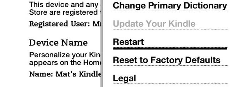 How to change the Amazon Kindles screensaver Kindle restart