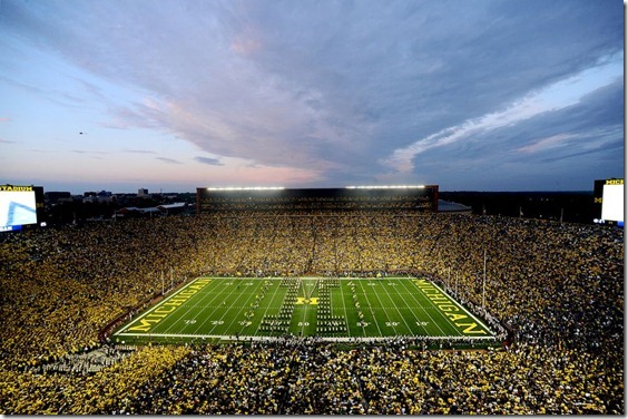 Michigan Stadium Wallpaper Under The Lights Here S A Great