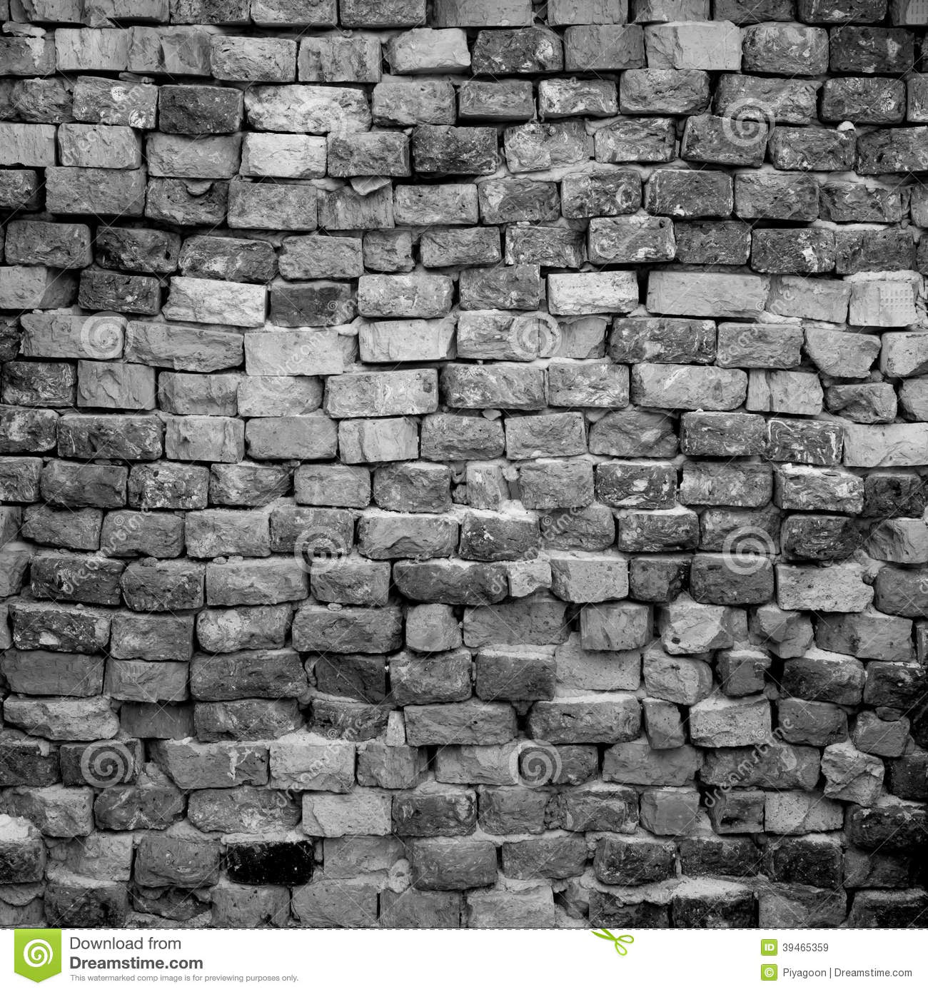 Brick Wall Black And White Wallpaper In