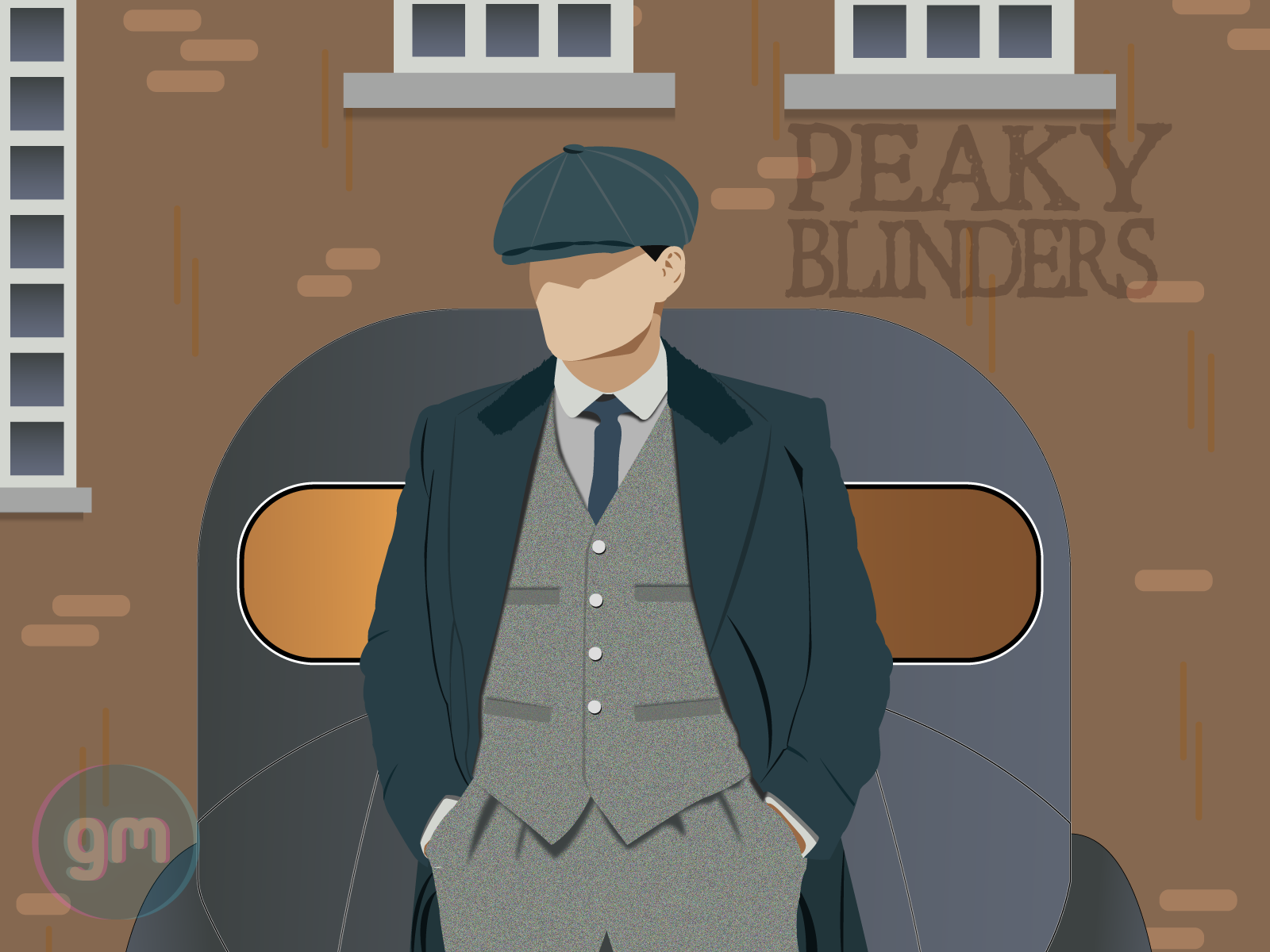 Flat Art Of Tomas Shelby Fro Peaky Blinders By Gmdesignartsgr On
