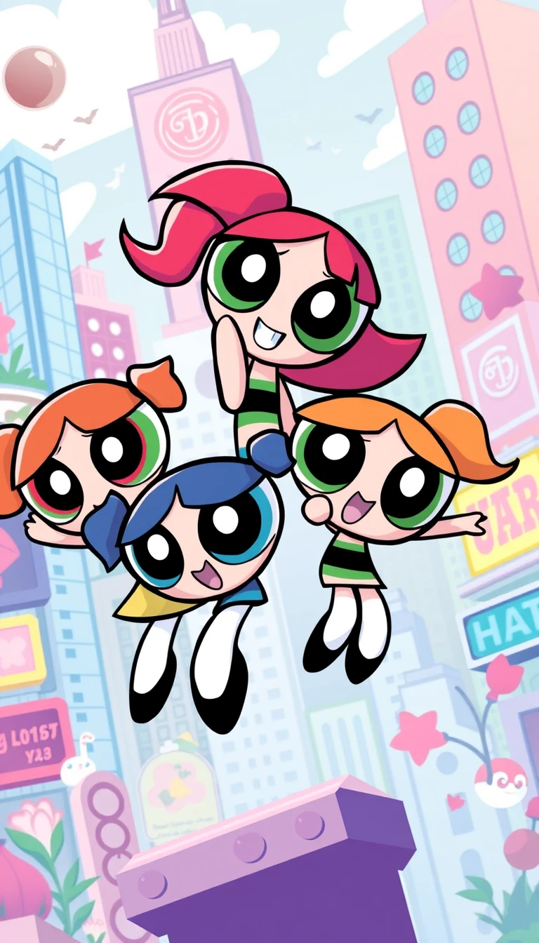 Powerpuff Girls Phone Wallpaper