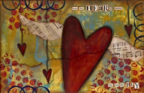 Mixed Media Collage Background Craft