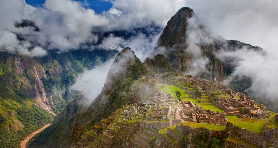 Incan Ruins Of Machu Picchu Outside Cuzco Peru