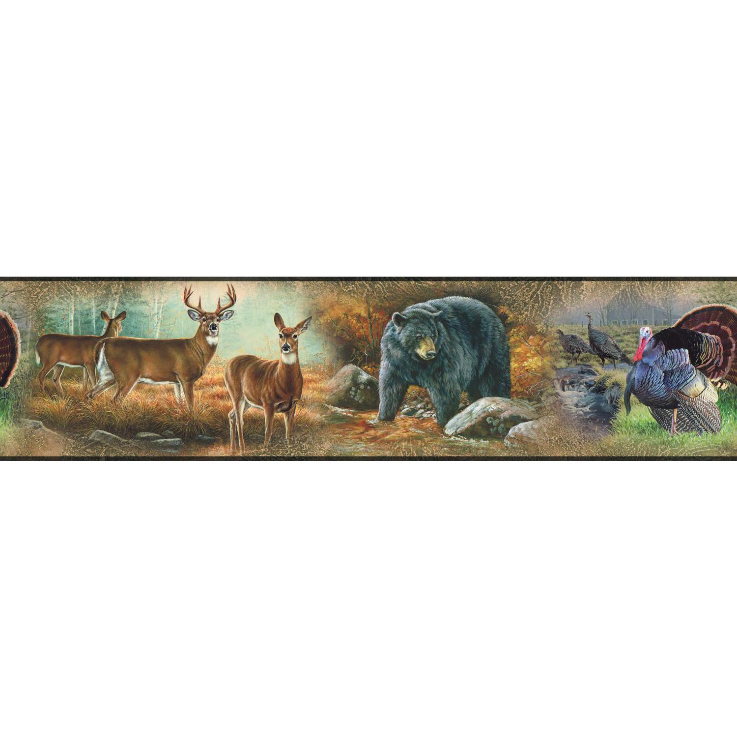  Border Peel Amp Stick Wallpaper Wildlife Hunting Room Decor eBay 1500x1500